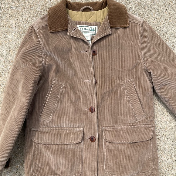 VTG L.L.Bean Women's Thinsulate Chore Barn
Jacket corduroy beige tan XS PET - Picture 2 of 5